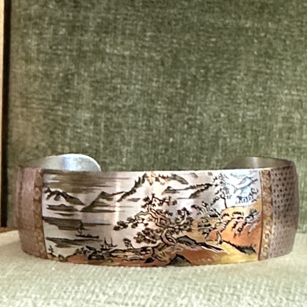 Reed & Barton Damascene Cuff Bracelet
